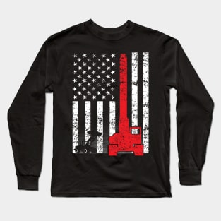 American Heavy Equipment Operator Long Sleeve T-Shirt